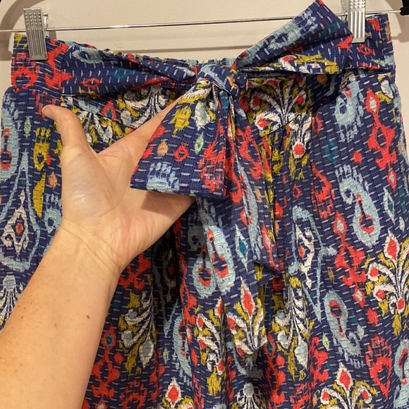 Anthropologie Ikat Print Maxi Skirt with Pockets - Picture 3 of 7